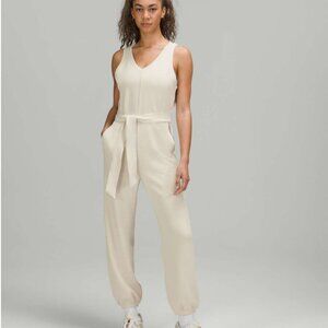 COPY - Lululemon Ease of it All V-Neck Jumpsuit sz 8 in White Opal